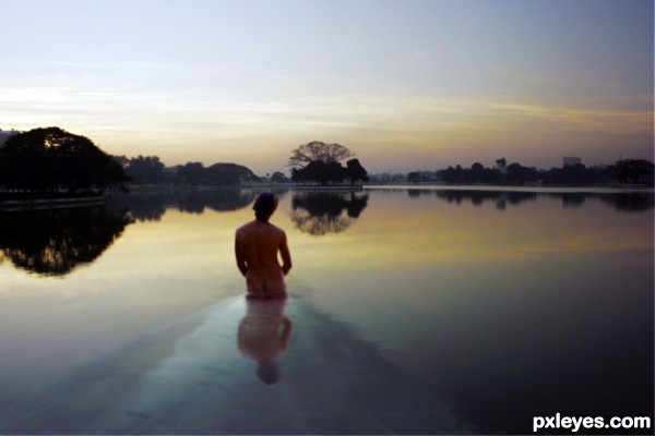 Sunrise Bather